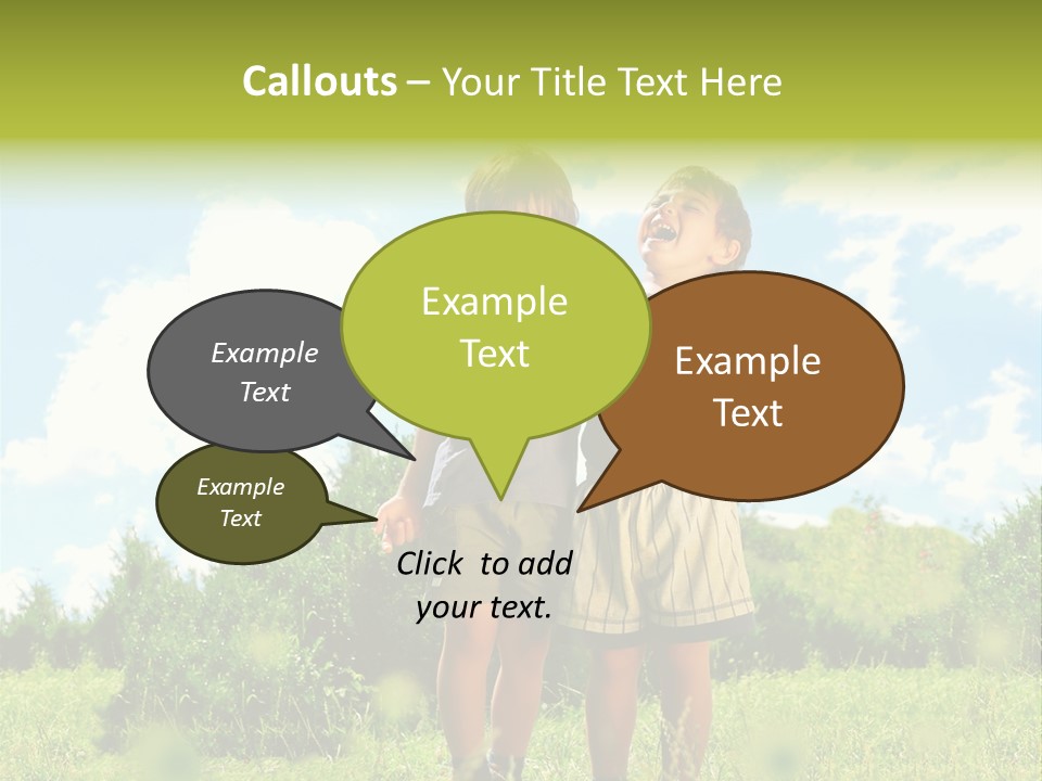 Cereal Sibling Grass PowerPoint Template