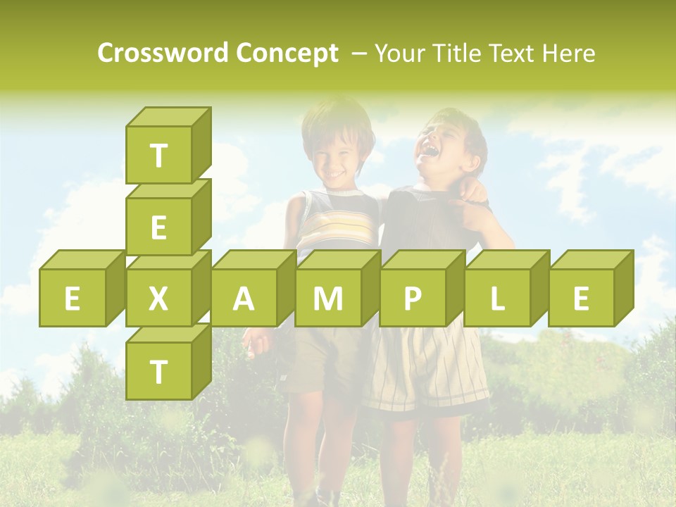 Cereal Sibling Grass PowerPoint Template