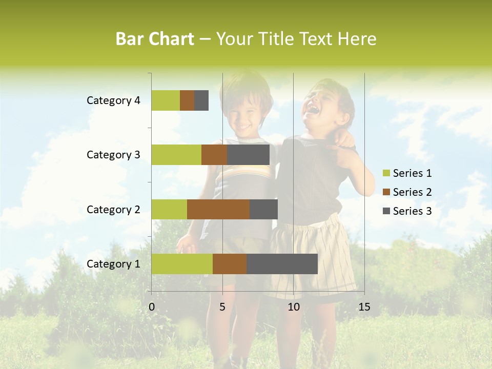 Cereal Sibling Grass PowerPoint Template