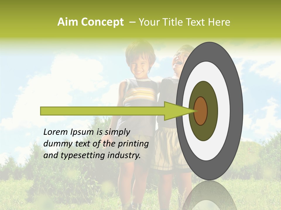 Cereal Sibling Grass PowerPoint Template