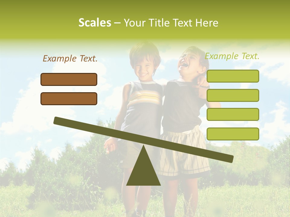 Cereal Sibling Grass PowerPoint Template