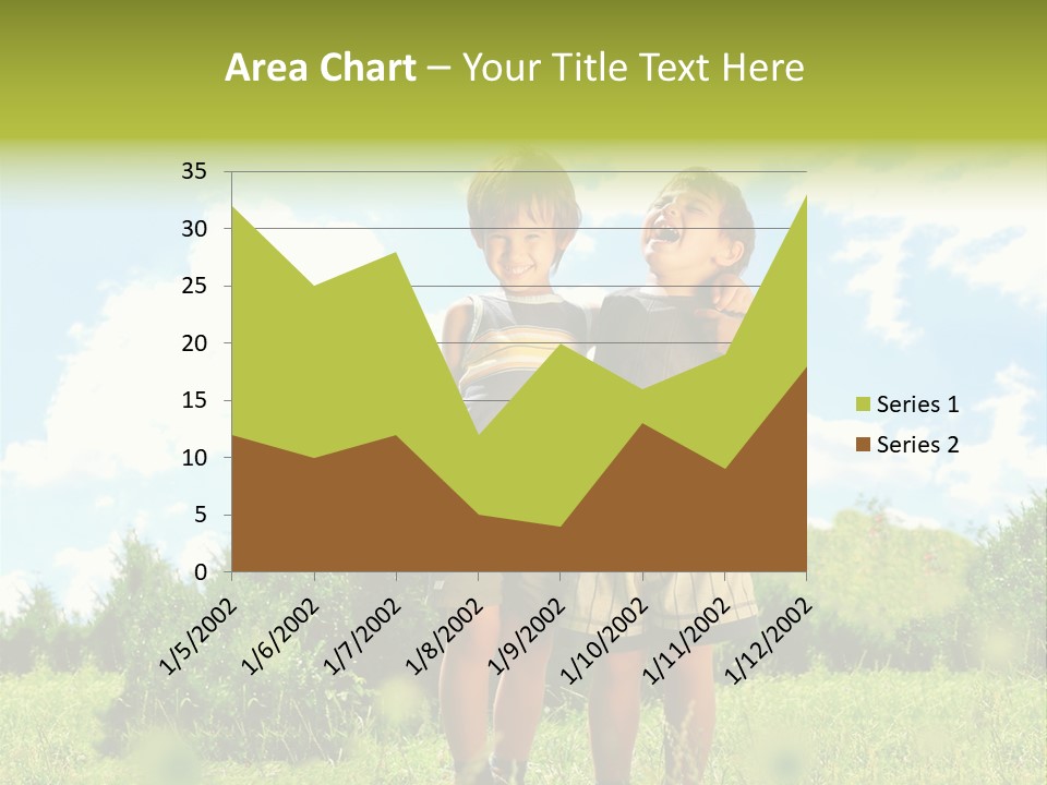 Cereal Sibling Grass PowerPoint Template