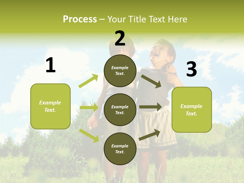 Cereal Sibling Grass PowerPoint Template