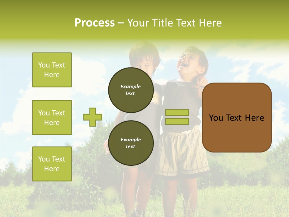 Cereal Sibling Grass PowerPoint Template