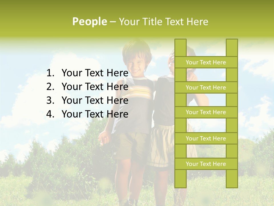 Cereal Sibling Grass PowerPoint Template