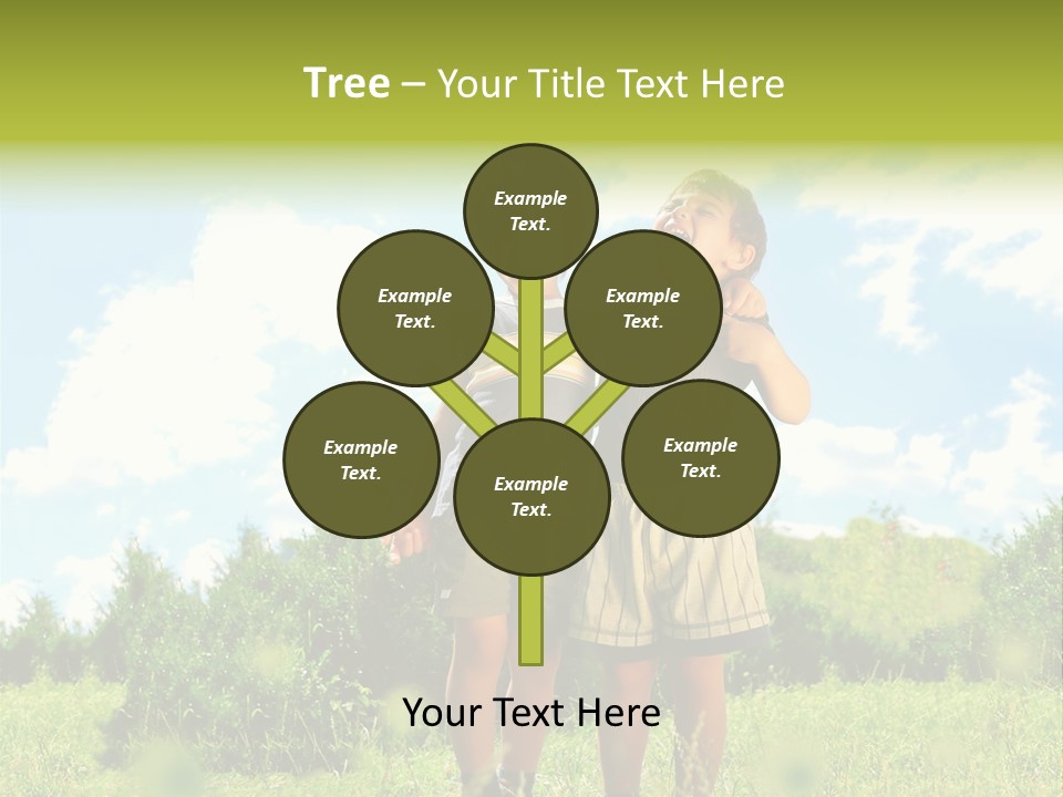 Cereal Sibling Grass PowerPoint Template