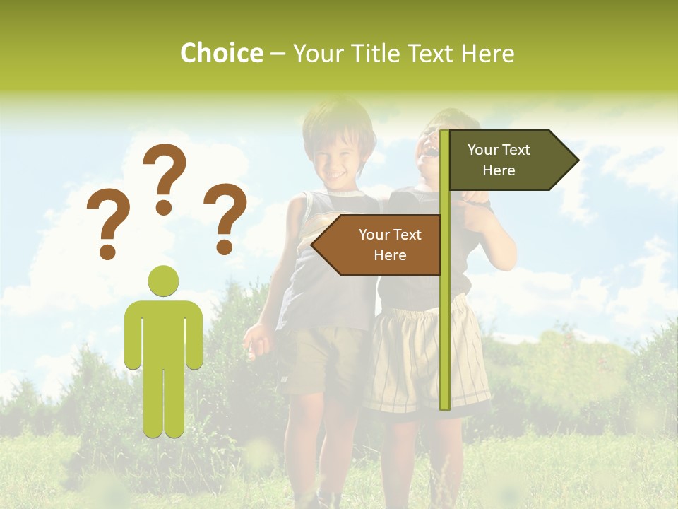 Cereal Sibling Grass PowerPoint Template