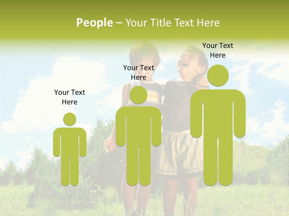 Cereal Sibling Grass PowerPoint Template