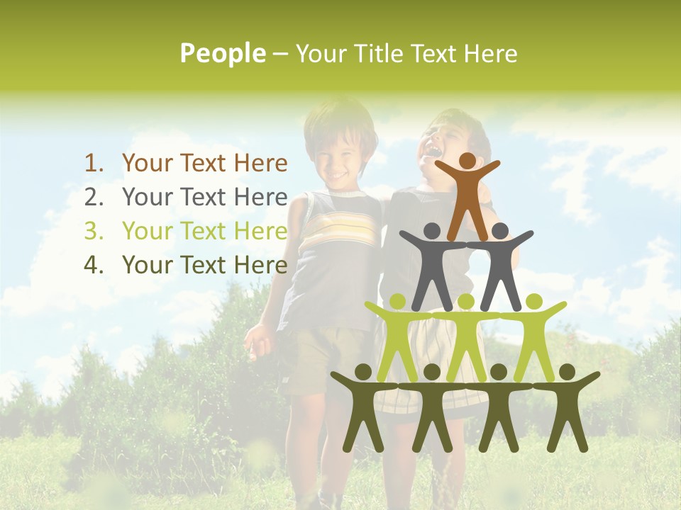 Cereal Sibling Grass PowerPoint Template