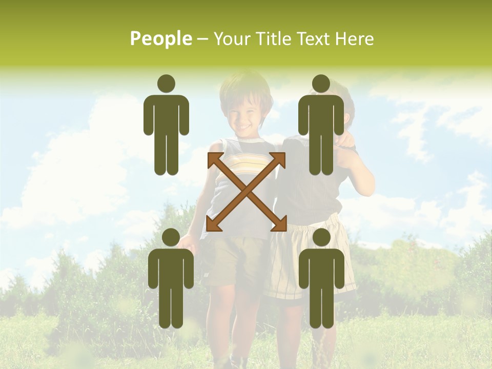 Cereal Sibling Grass PowerPoint Template