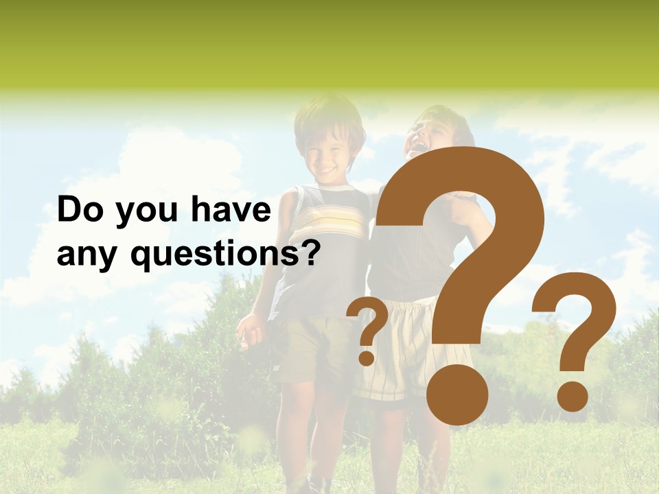 Cereal Sibling Grass PowerPoint Template