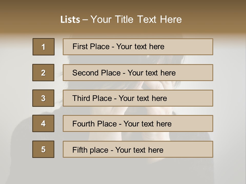 Mid Stomach Vertical PowerPoint Template