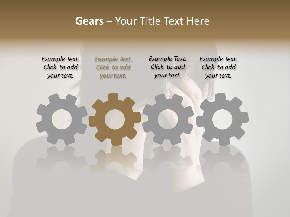 Mid Stomach Vertical PowerPoint Template