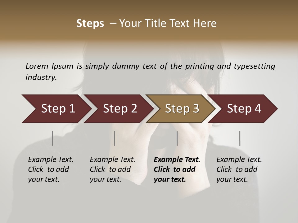 Mid Stomach Vertical PowerPoint Template