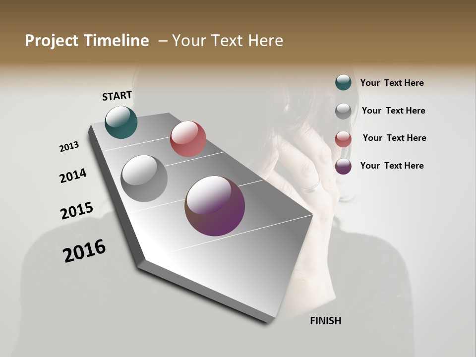 Mid Stomach Vertical PowerPoint Template