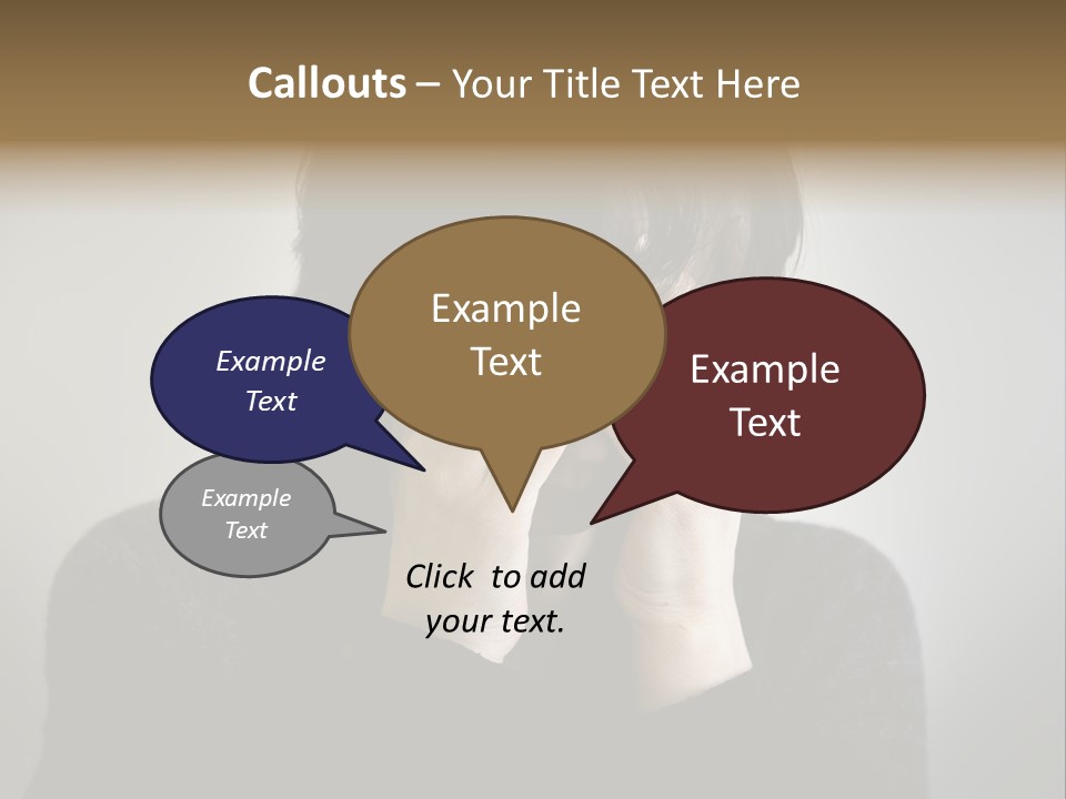 Mid Stomach Vertical PowerPoint Template