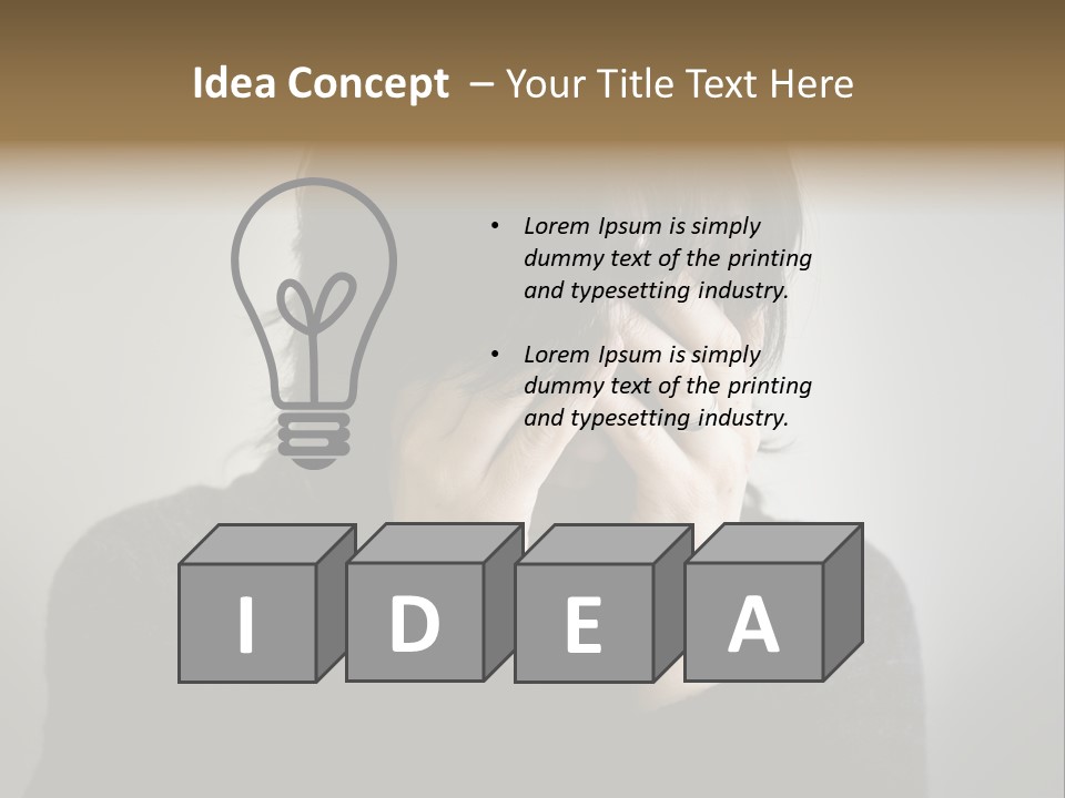Mid Stomach Vertical PowerPoint Template