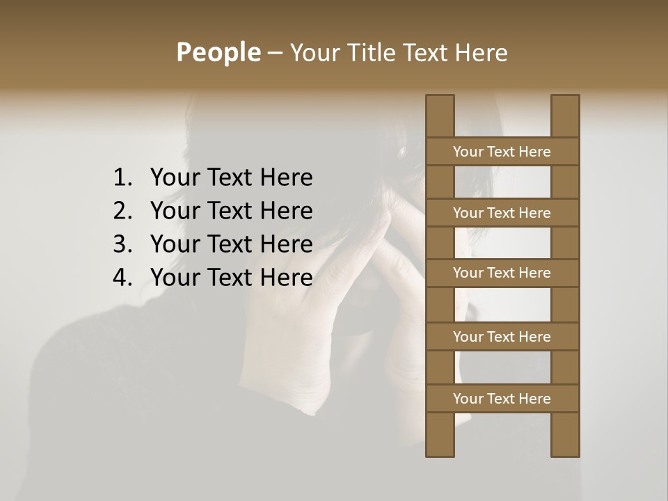 Mid Stomach Vertical PowerPoint Template