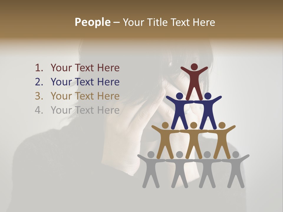 Mid Stomach Vertical PowerPoint Template