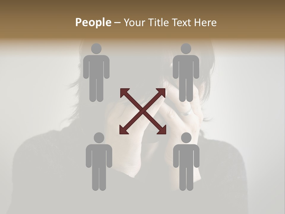 Mid Stomach Vertical PowerPoint Template