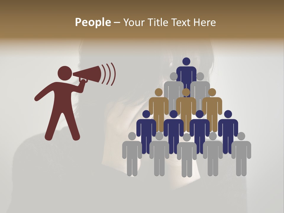 Mid Stomach Vertical PowerPoint Template