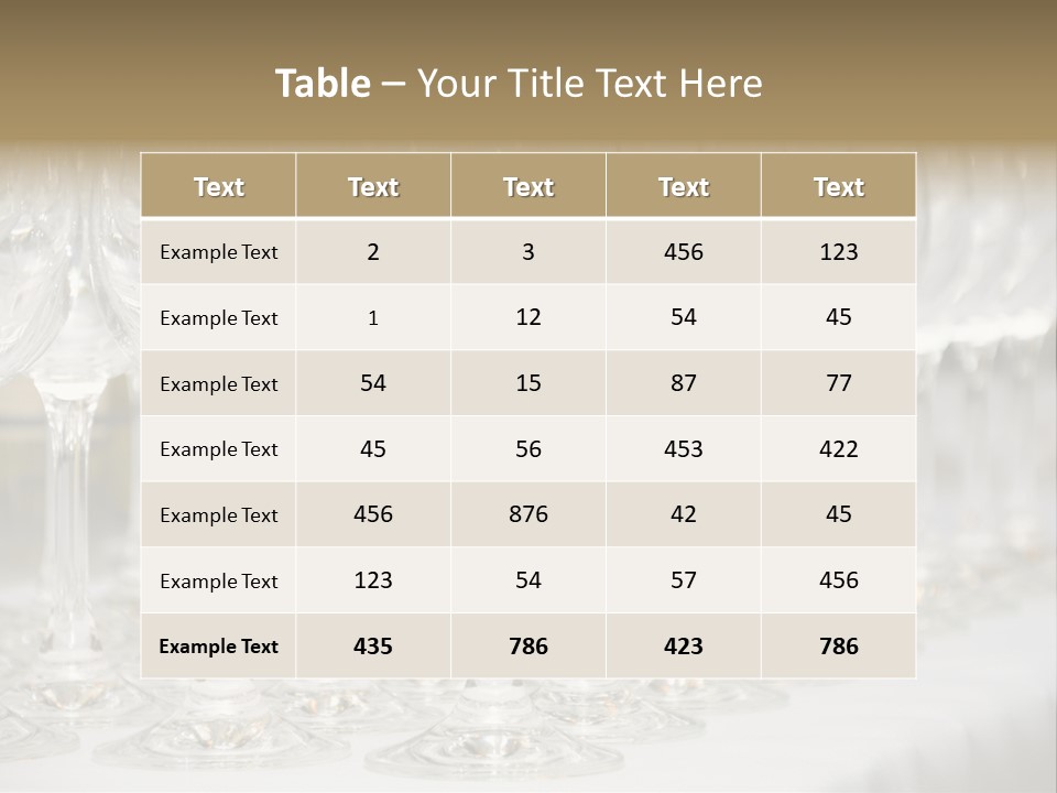 Ware Party Service PowerPoint Template