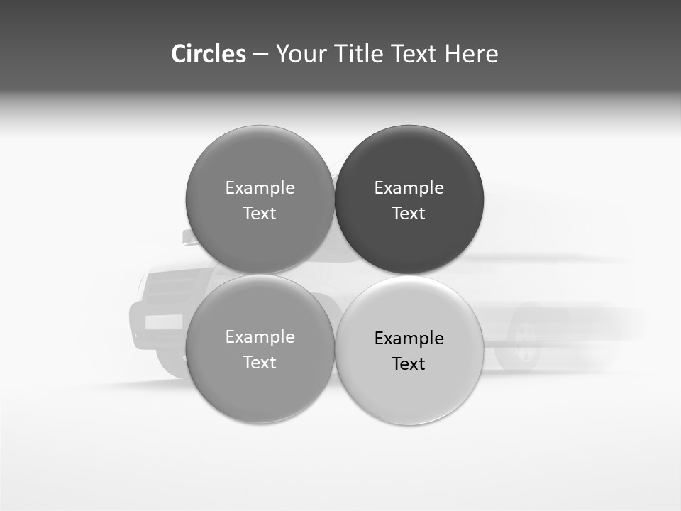 Shuttle Truck Tourist PowerPoint Template