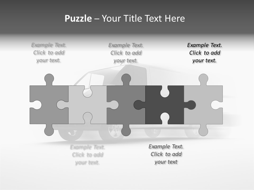 Shuttle Truck Tourist PowerPoint Template