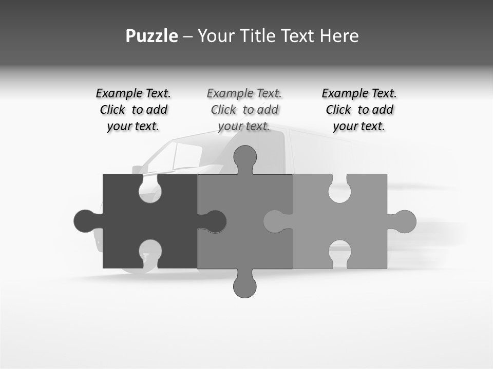 Shuttle Truck Tourist PowerPoint Template