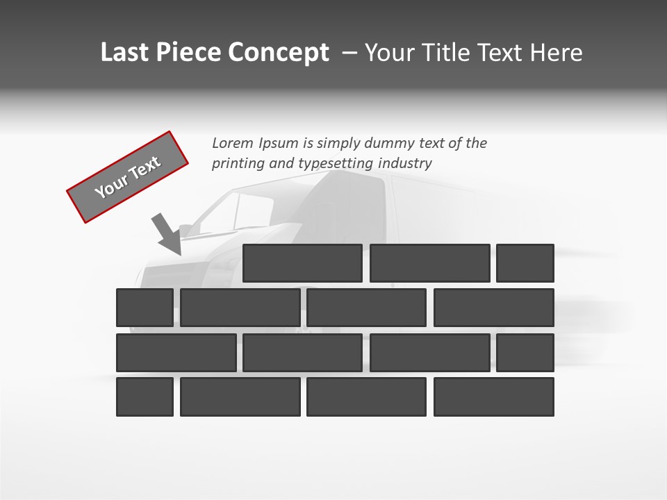 Shuttle Truck Tourist PowerPoint Template