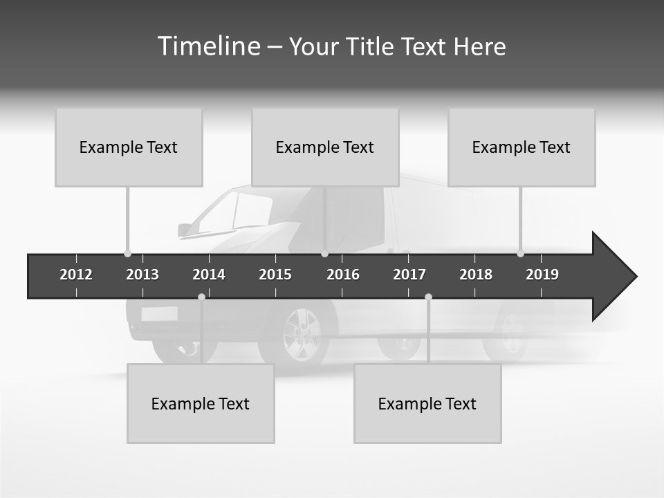 Shuttle Truck Tourist PowerPoint Template