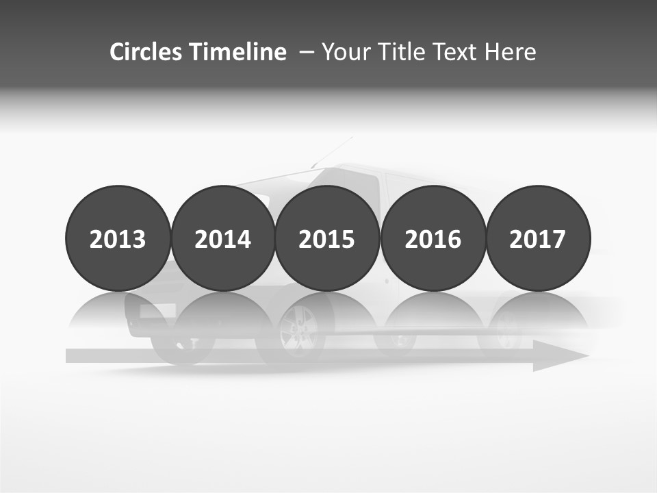 Shuttle Truck Tourist PowerPoint Template