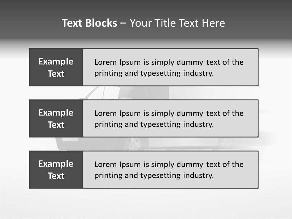 Shuttle Truck Tourist PowerPoint Template