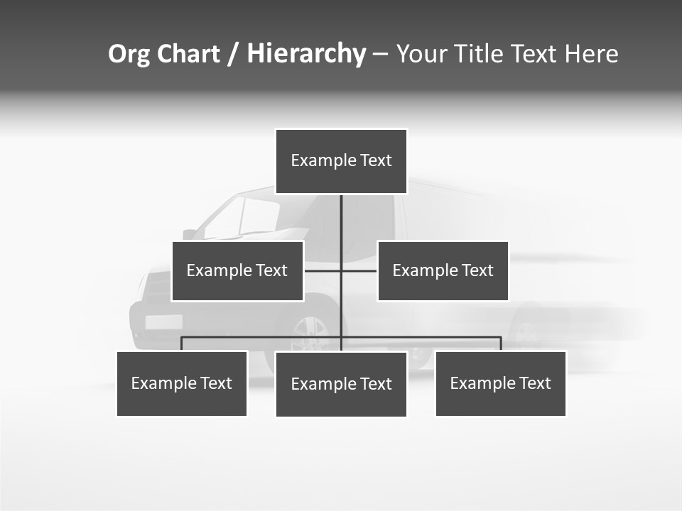 Shuttle Truck Tourist PowerPoint Template