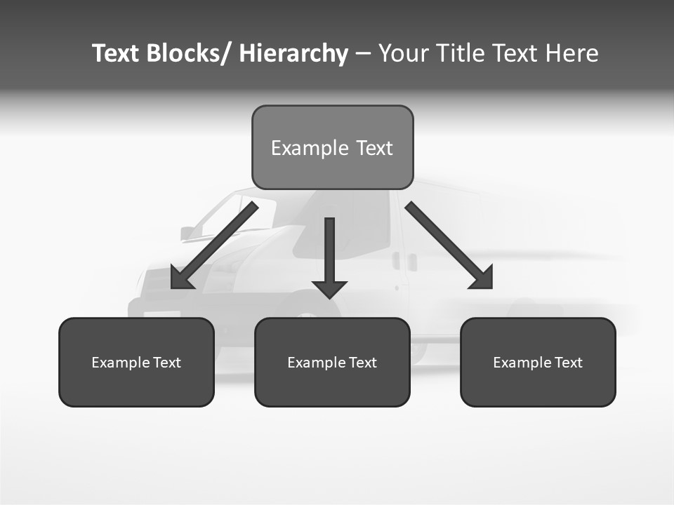 Shuttle Truck Tourist PowerPoint Template