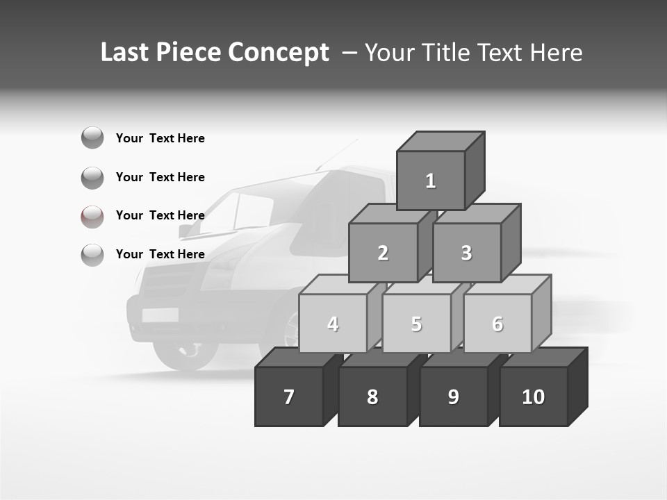Shuttle Truck Tourist PowerPoint Template