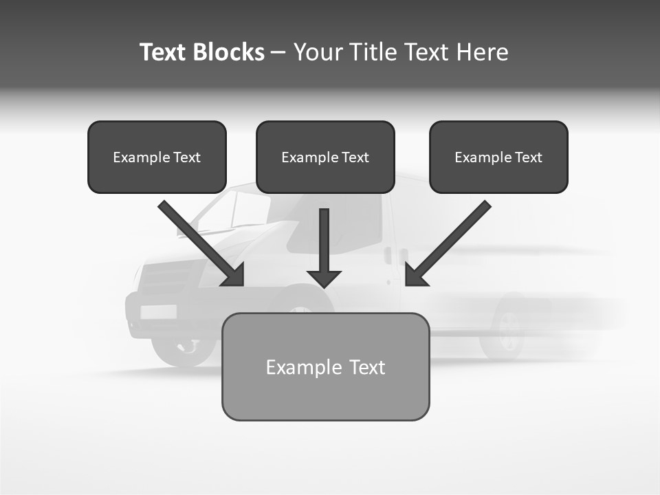 Shuttle Truck Tourist PowerPoint Template