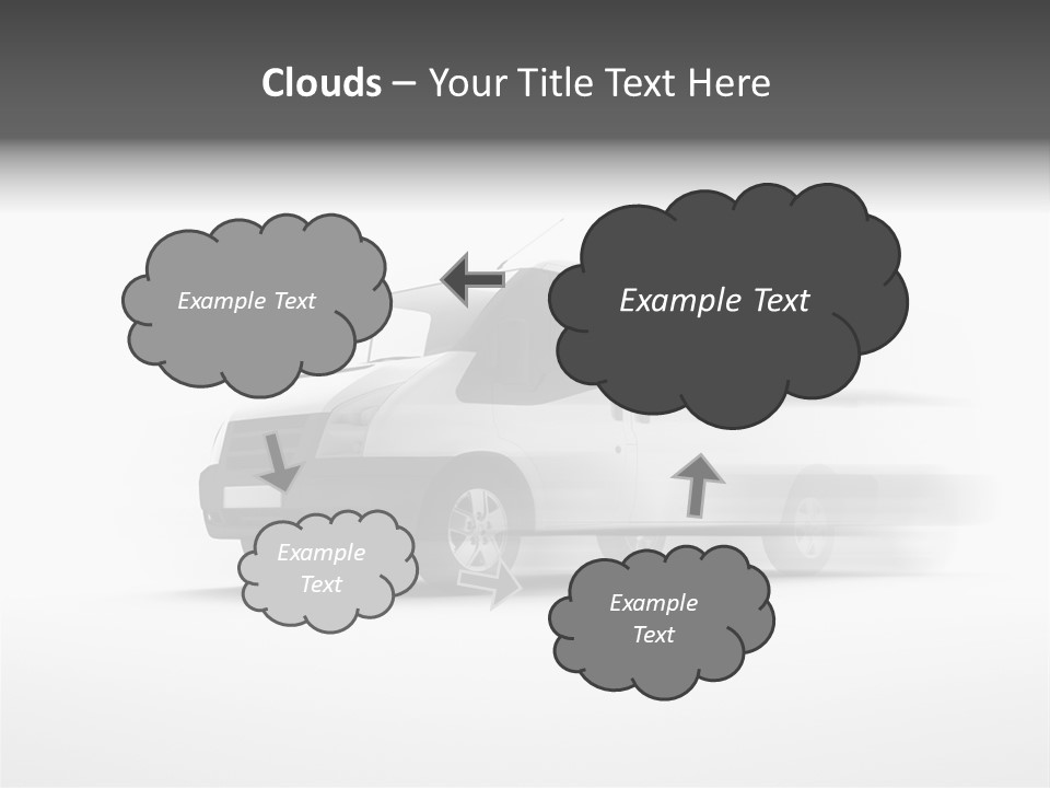Shuttle Truck Tourist PowerPoint Template