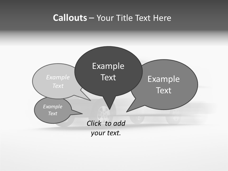 Shuttle Truck Tourist PowerPoint Template