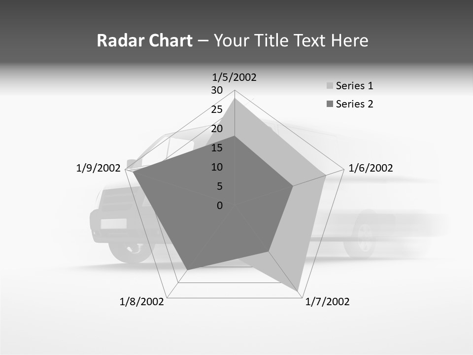 Shuttle Truck Tourist PowerPoint Template
