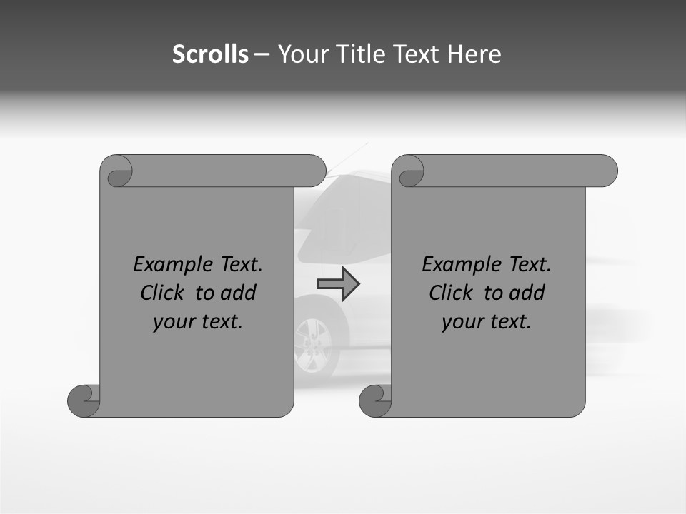 Shuttle Truck Tourist PowerPoint Template