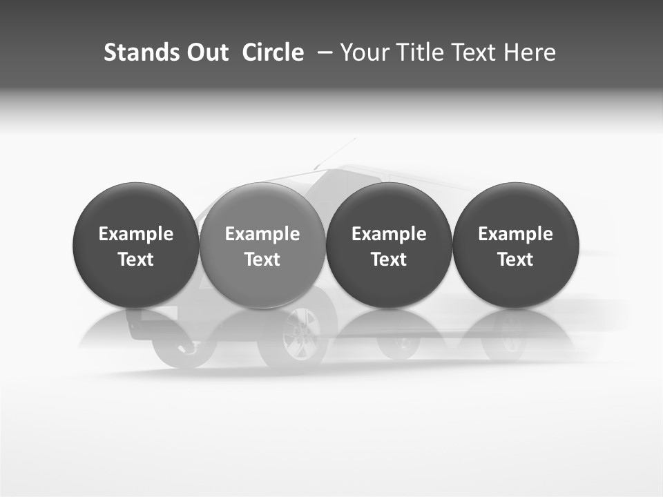 Shuttle Truck Tourist PowerPoint Template