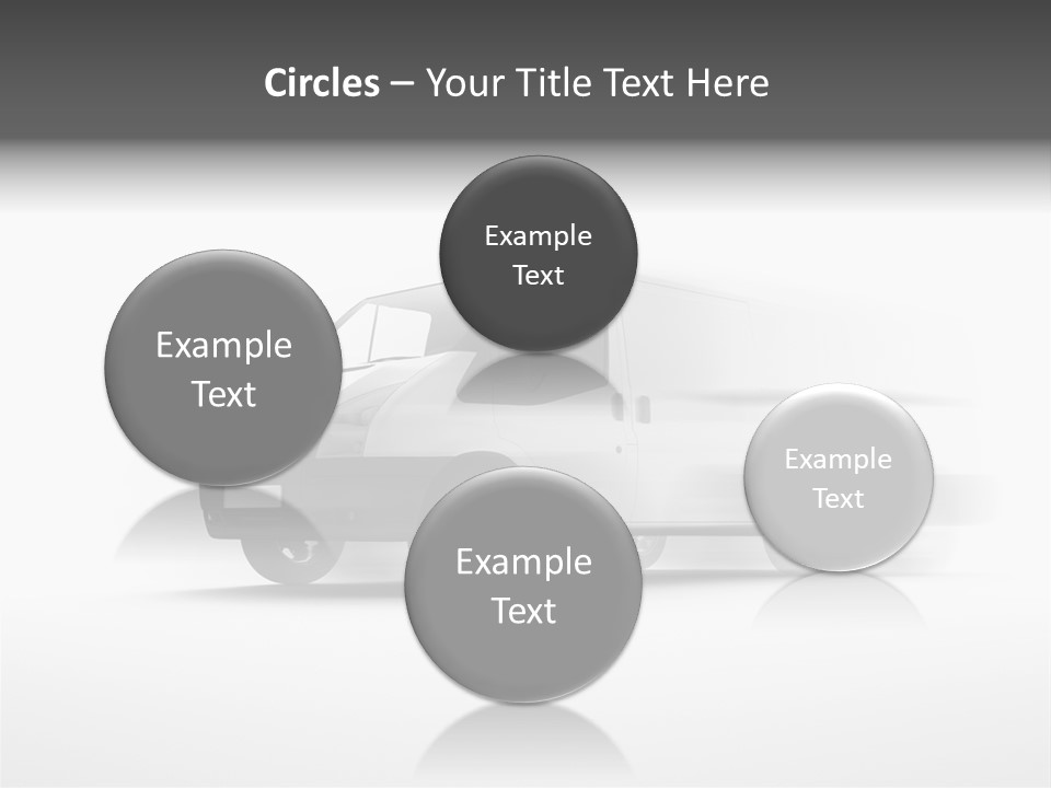 Shuttle Truck Tourist PowerPoint Template