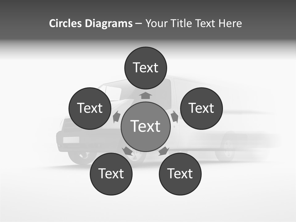 Shuttle Truck Tourist PowerPoint Template