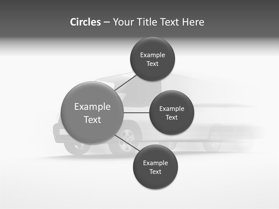Shuttle Truck Tourist PowerPoint Template