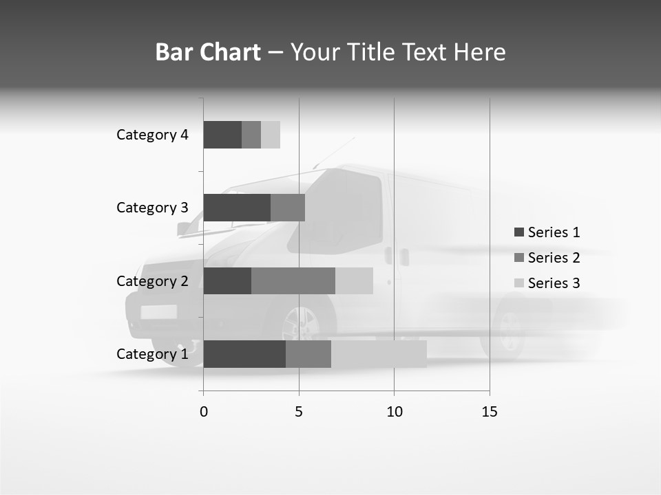 Shuttle Truck Tourist PowerPoint Template