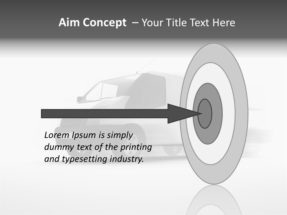 Shuttle Truck Tourist PowerPoint Template