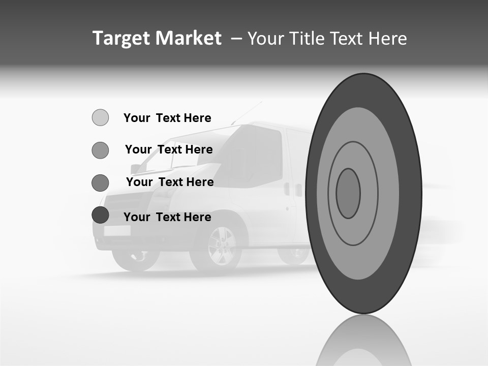 Shuttle Truck Tourist PowerPoint Template