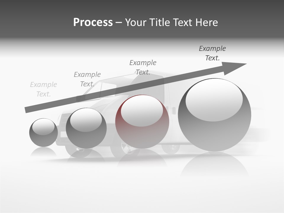 Shuttle Truck Tourist PowerPoint Template