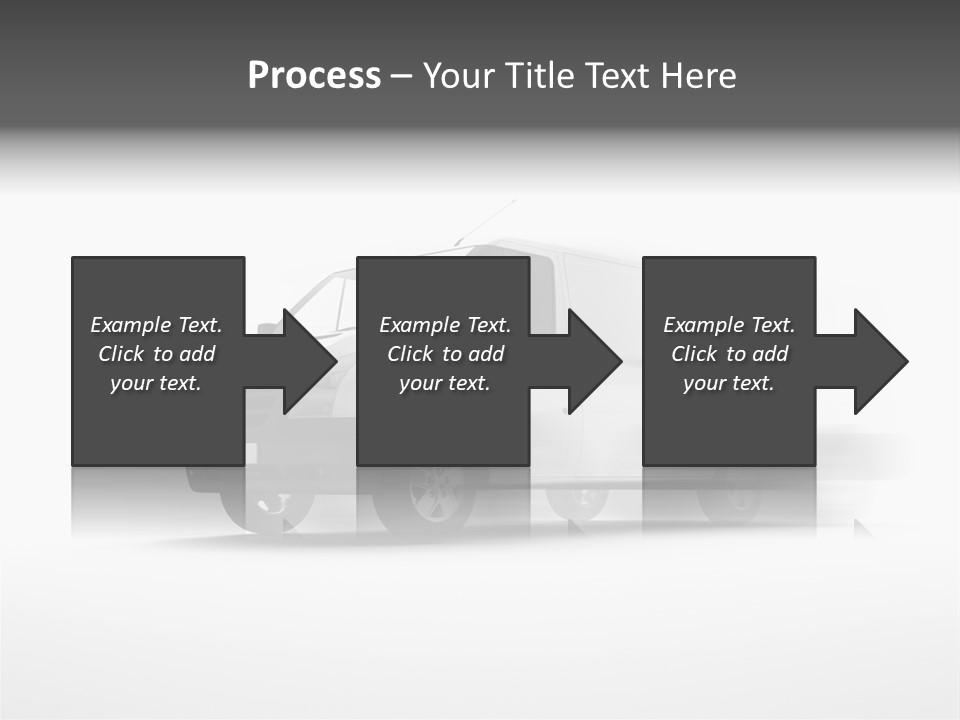 Shuttle Truck Tourist PowerPoint Template